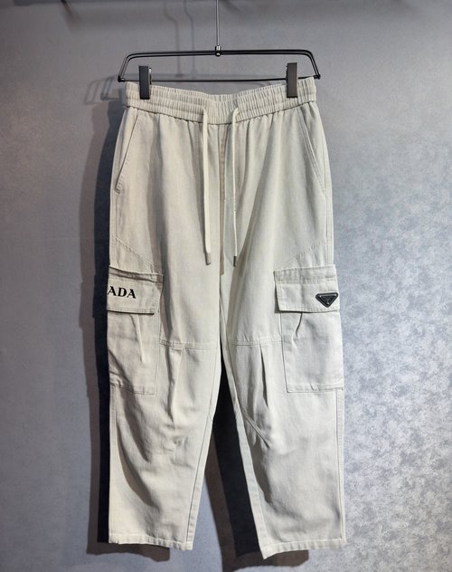 Prada Loose straight casual pants with work style