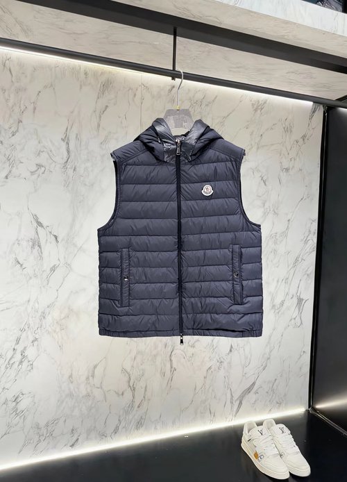 Moncler Lightweight and Warm Down Jacket with Magic Tape