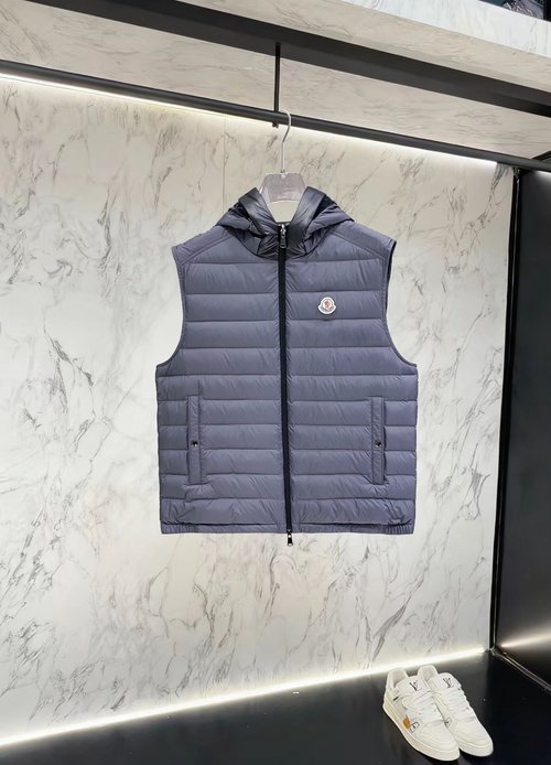 Moncler Lightweight and Warm Down Jacket with Magic Tape