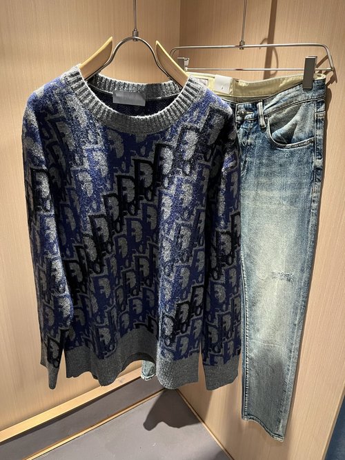 Dior Custom Wool Knitted Sweater with Logo