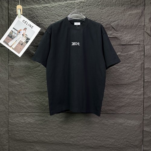 Dior Ripped Embroidered Logo T-Shirts