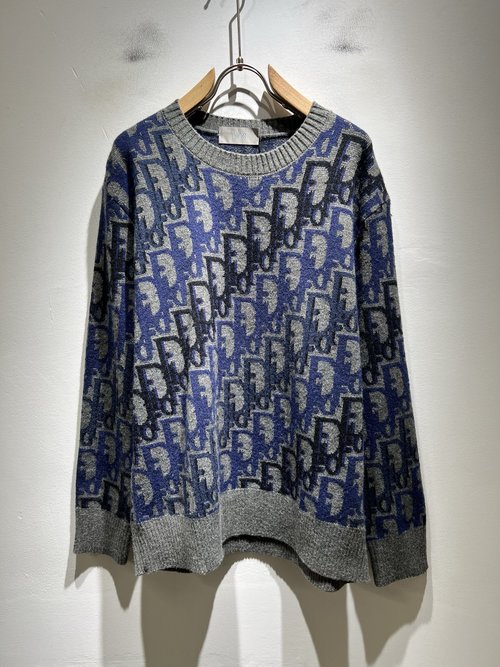Dior High-Class Knitted Wool Sweater with 3D Letter Logo
