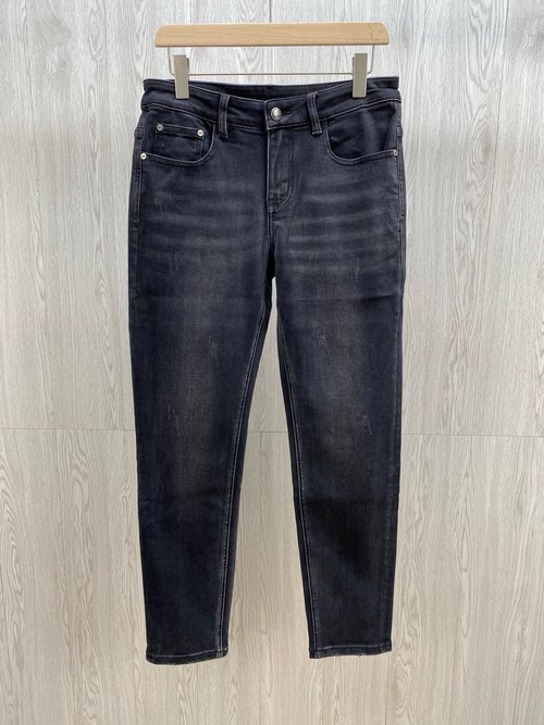 Fendi Soft Jeans with Luxury Leather Waist Tag