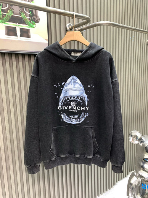 Givenchy Shark Print Hoodie, Fashionable and Versatile