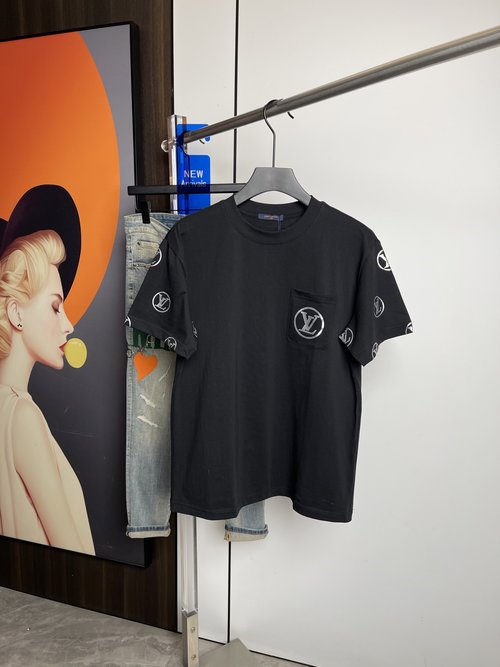 Louis Vuitton Breathable Cotton Short-Sleeved T-Shirt