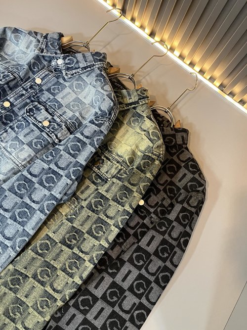 Gucci Denim Shirt with GG Logo for Different Looks