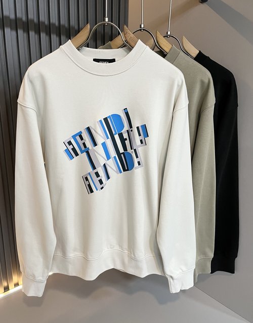 Dior Cotton Sweatshirt with Letter Logo Design