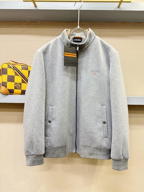 Zegna Luxury Wool Jacket Adorned with Premium Accessories