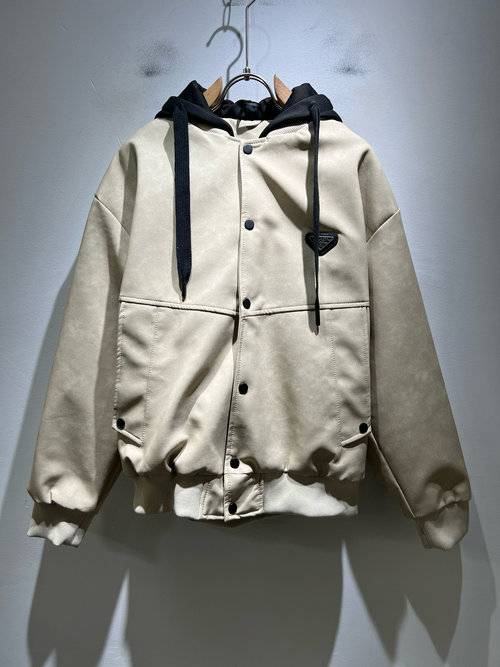 Prada Waterproof and Warm Unisex Outerwear with Logo