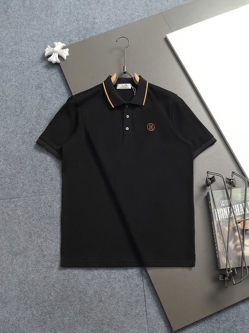 Hermes Classic Embroidered Logo Polo Shirt