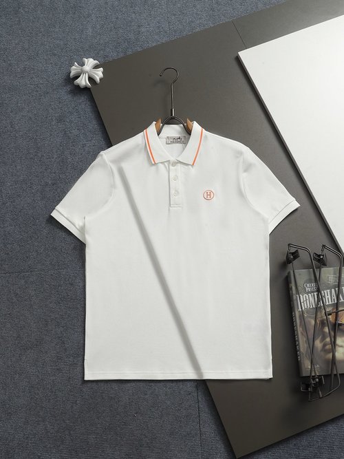 Hermes Classic Embroidered Logo Polo Shirt