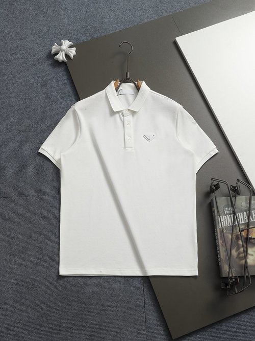 Prada Retro-inspired Towel Collar Polo Shirt