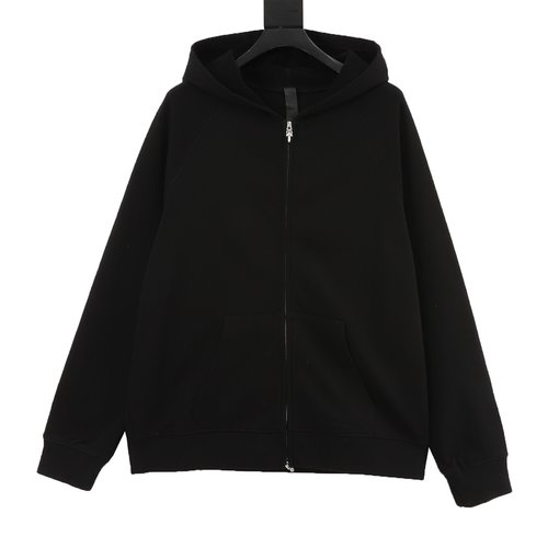 Chrome Hearts Cross-embroidered Hooded Cotton Sweatshirt