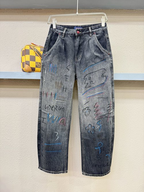 Louis Vuitton Heavy - Duty Branded Jeans