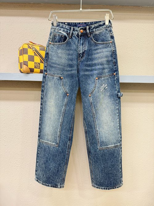 Louis Vuitton Classic Logo Denim Jeans