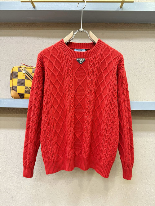 Prada Luxury Knit Sweater for Festive Celebrations