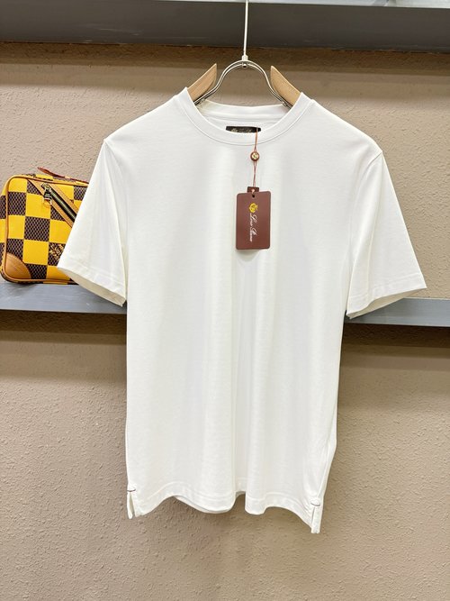 Loro Piana Designer Logo Casual Tee Shirt
