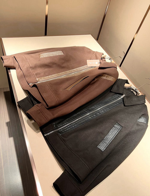 Loro Piana Leather Stitched Jacket with Windproof Feature