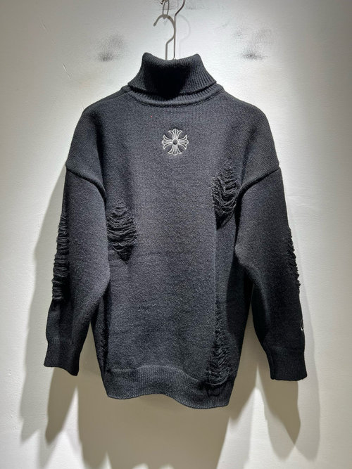 Chrome Hearts Bespoke Knitted Wool Sweater with Logo
