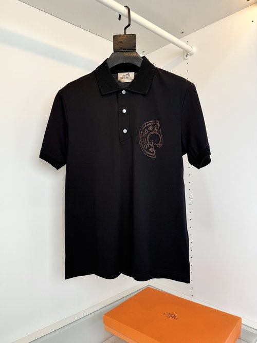 Hermes Business Casual Short Sleeve POLO Shirt