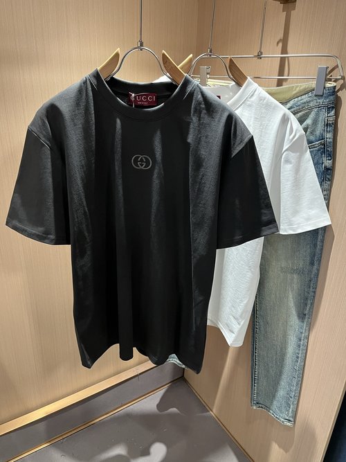 Gucci Cotton Round Neck Short Sleeve T-Shirt