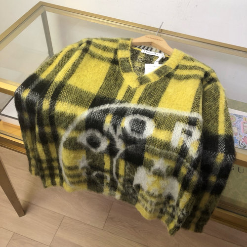 Dior Check V-neck Knitwear with Collective Concept