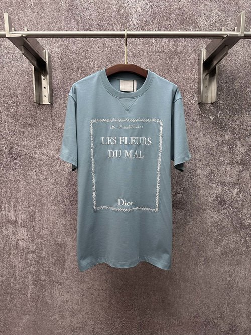 Versace Embroidered Knitted Crew Neck Short-Sleeve Tee