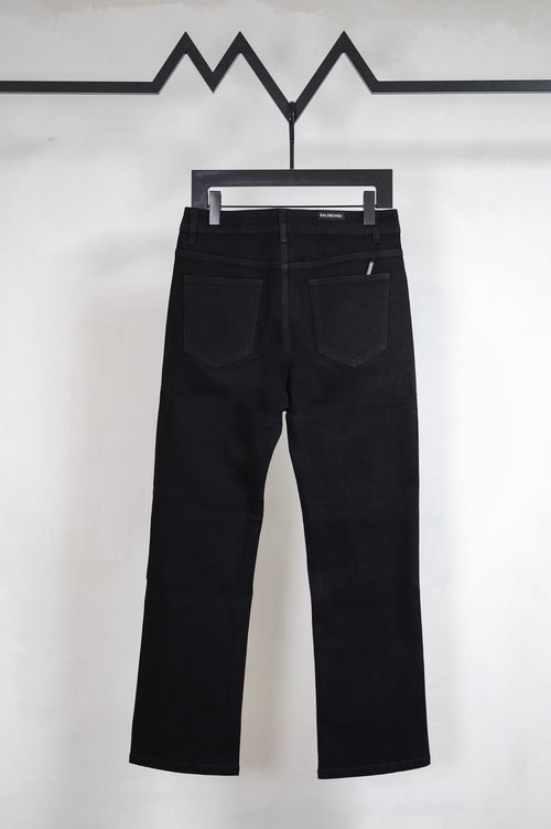 Balenciaga Classic Logo Embroidered Straight Leg Jeans