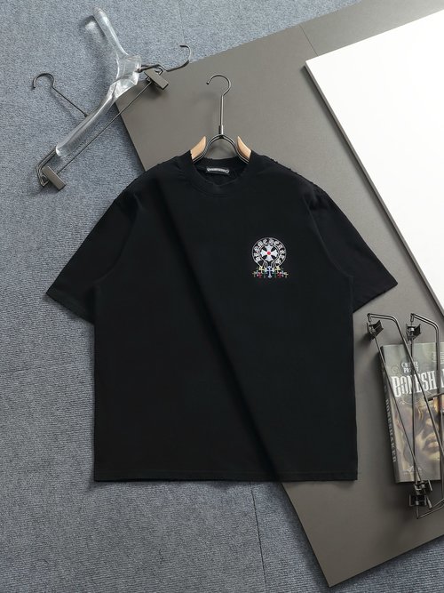 Chrome Hearts Cross Patch Embroidered Comfortable T-Shirt