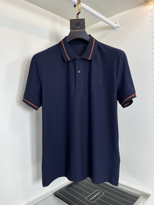 Zegna Classic Casual Short Sleeve Polo Shirt