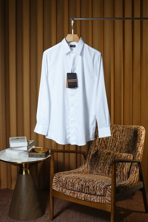 Zegna Upgraded Cotton Shirt for Business and Leisure
