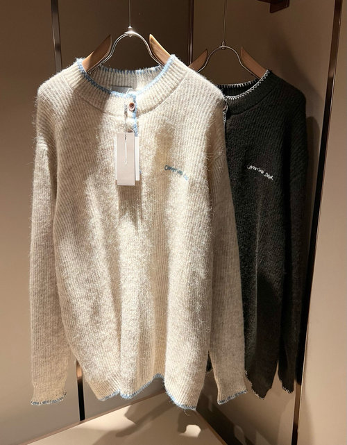 Dior Unisex Knitted Wool Sweater with Logo Embroidery