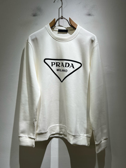 Prada Exclusive Unisex Sweatshirt with Low - Luxury Style