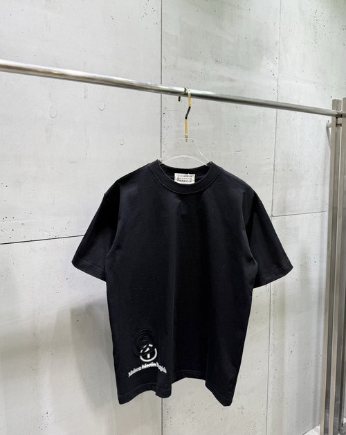 Maison Margiela Short Sleeve T-Shirt with Digital Messy Code Printing