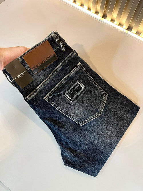 Celine Water-washed Jeans with Unique Design