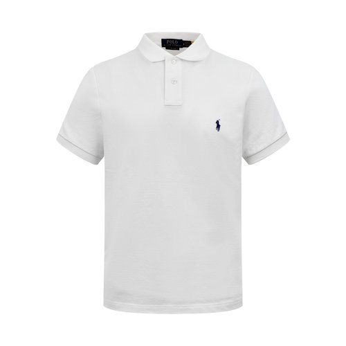 Polo Ralph Lauren Pure White and Elegant Embroidery Logo Polo Shirt