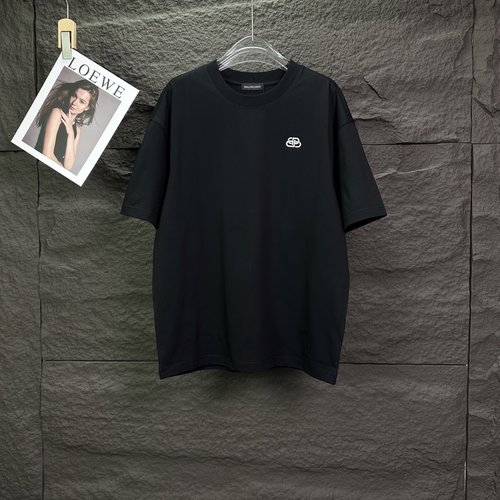 Balenciaga Short Sleeve T-Shirt with 3D Letter Logo