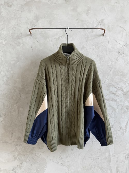 Balenciaga Newly Knit Spliced Outerwear in a New Color