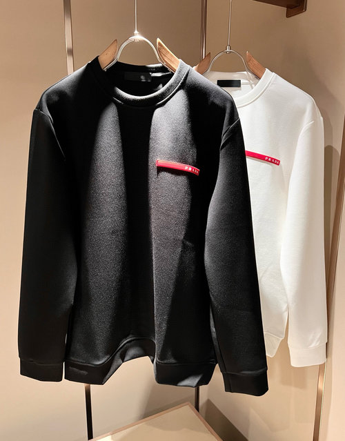 Prada New Unisex Sweatshirt with Subtle Luxury Appeal
