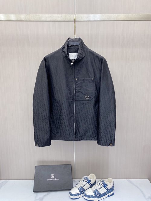 Dior New Stand - collar Jacket, Available in Black or Blue