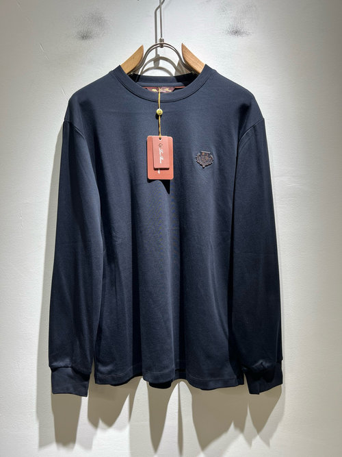 Loro Piana Comfortable Base Layer with Logo Embroidery and 3D Effect