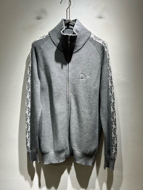 Dior Knitted Wool Cardigan with Embroidery and High - End Fabric