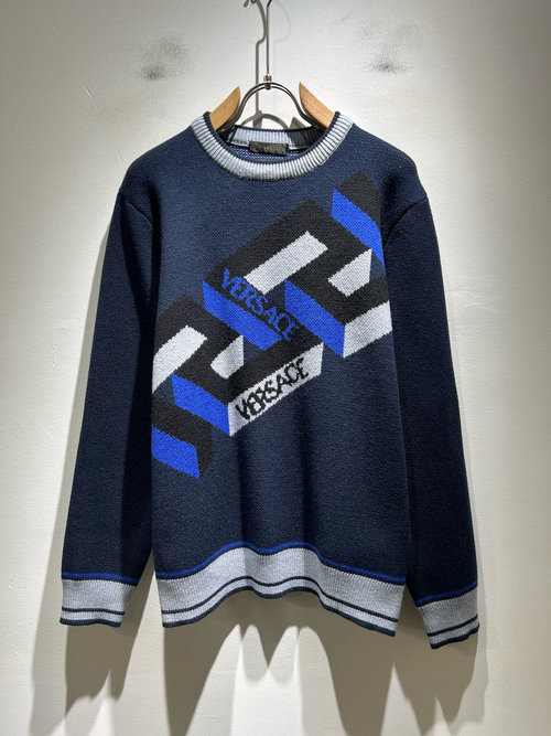 Versace Imported Wool Sweater with Exquisite Logo Design