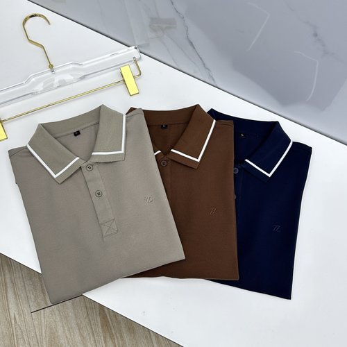 Zegna Stylish Embroidered Polo Shirt with Comfortable Cotton Fabric