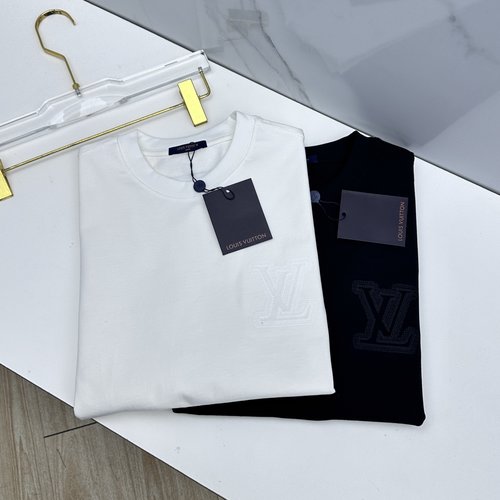 Louis Vuitton New Arrival Slim-fit Short-sleeve Round-neck T-shirt