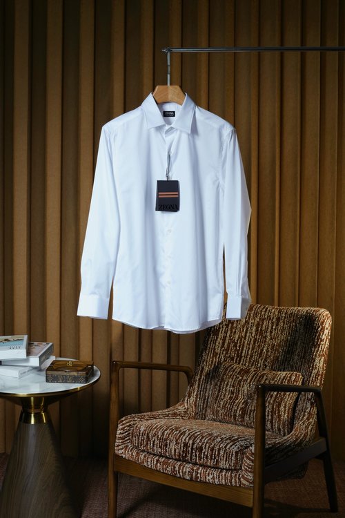 Zegna Luxurious Imported Satin Shirt