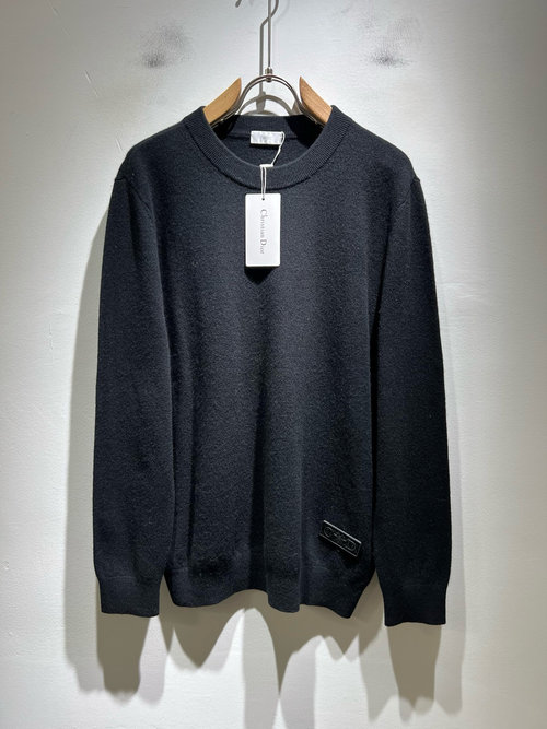 Dior Versatile Cashmere Sweater with Logo Badge