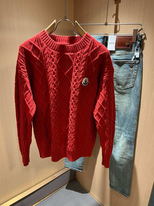 Moncler Custom-ordered Knitted Wool Sweater with Logo