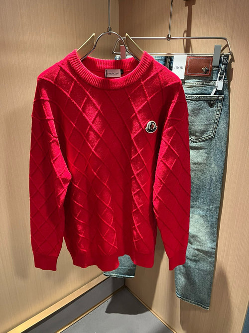 Moncler Custom-ordered Knitted Wool Sweater with Logo