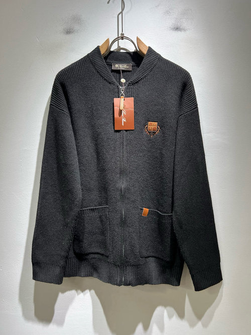 Loro Piana Comfortable and Slimming Knit Wool Cardigan